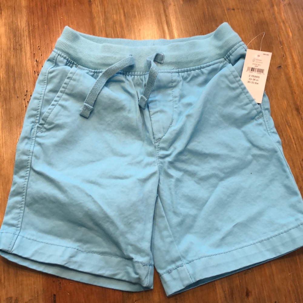 NWT Baby Gap Shorts Blue Chino 2